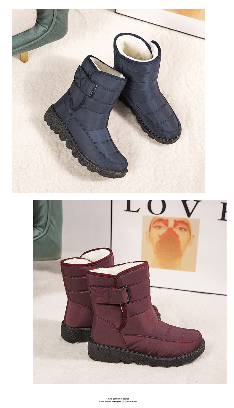 Botas de mujer altas aislantes contra el frío resistentes al agua