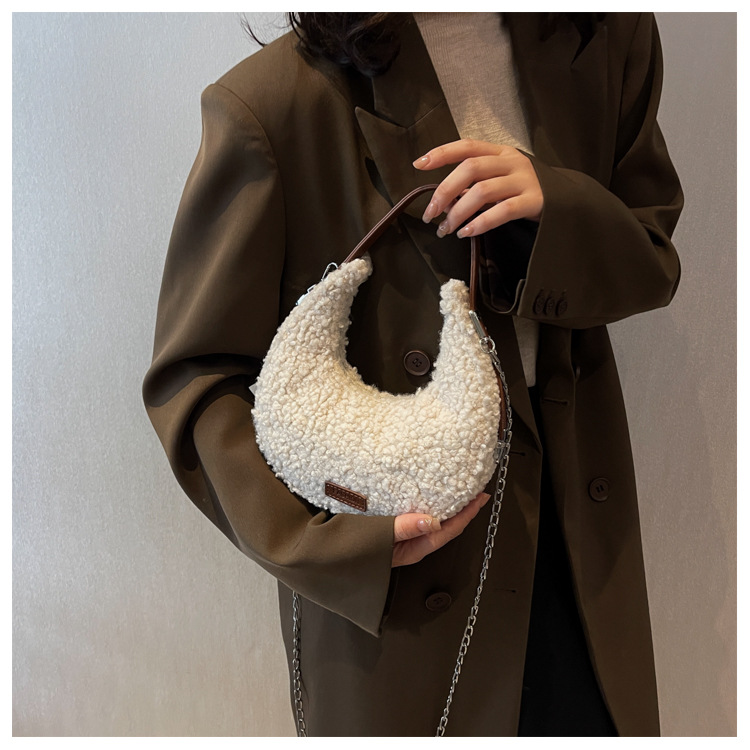 Bolso bandolera esponjoso para mujeres