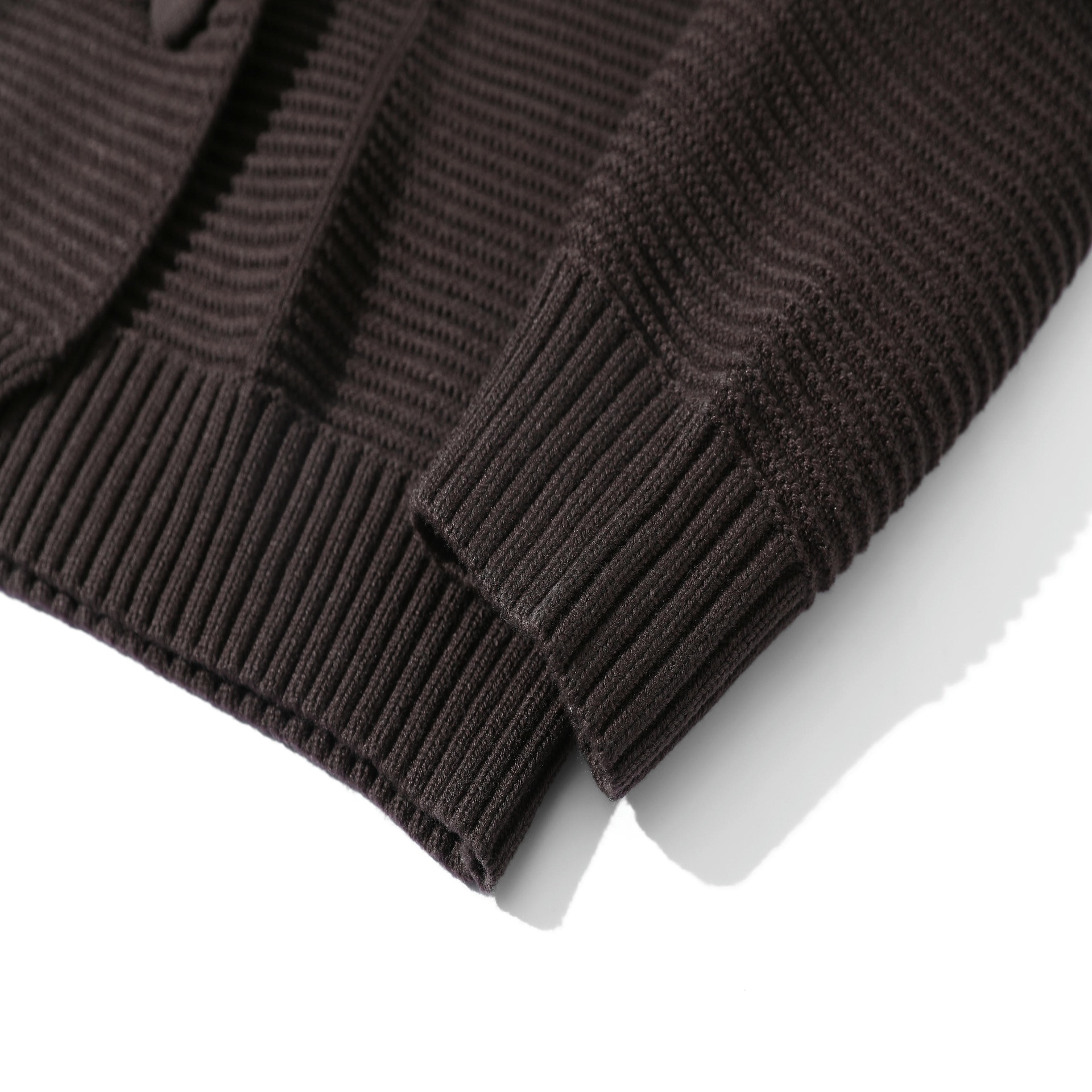 Cardigan oversized de manga larga de jacquard de nailon de ropa de trabajo japonesa