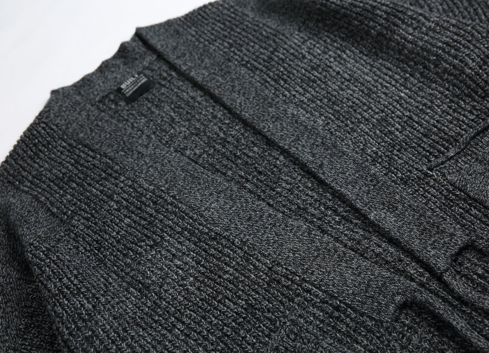 Cardigan de manga dolmán holgado liso de poliéster