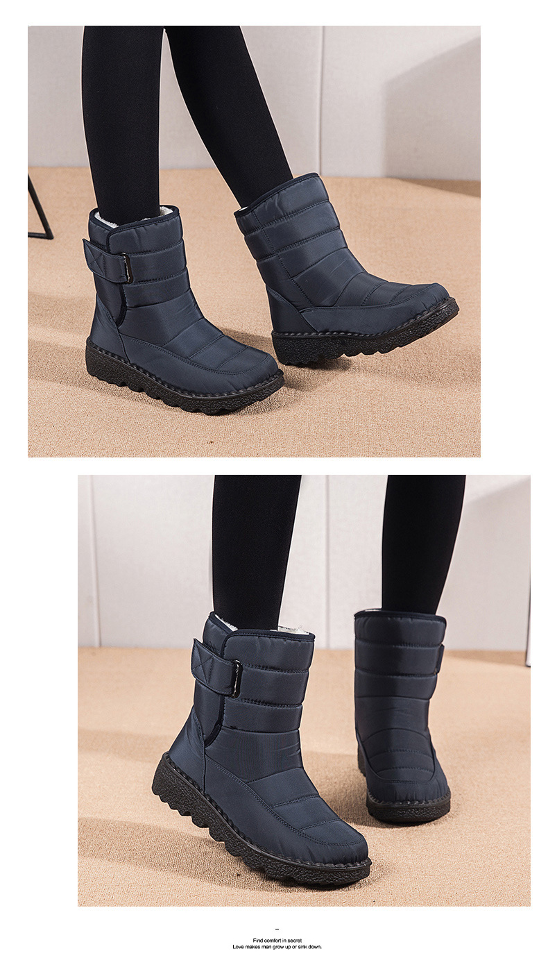Botas de mujer altas aislantes contra el frío resistentes al agua