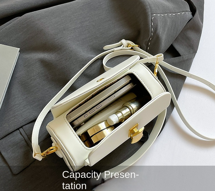 Bolso minimalista urbano mini rectangular de poliuretano