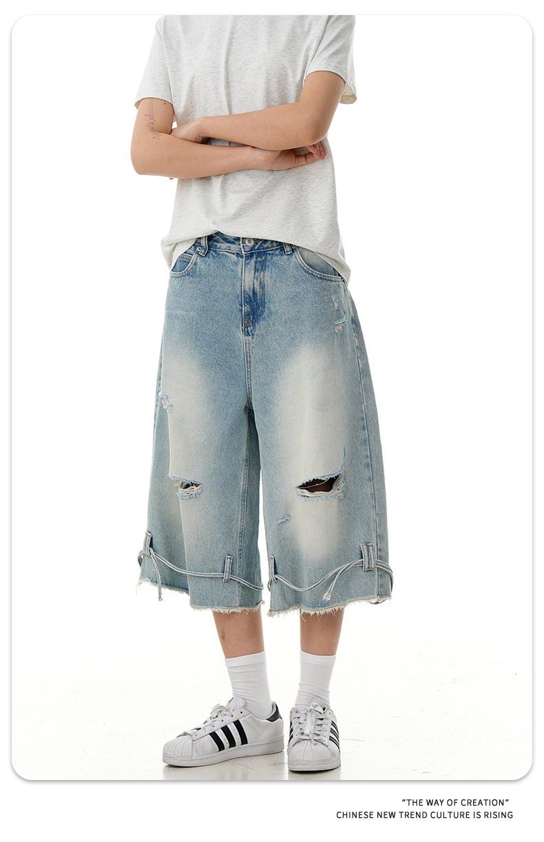 Pantalones retro de algodón de corte clásico