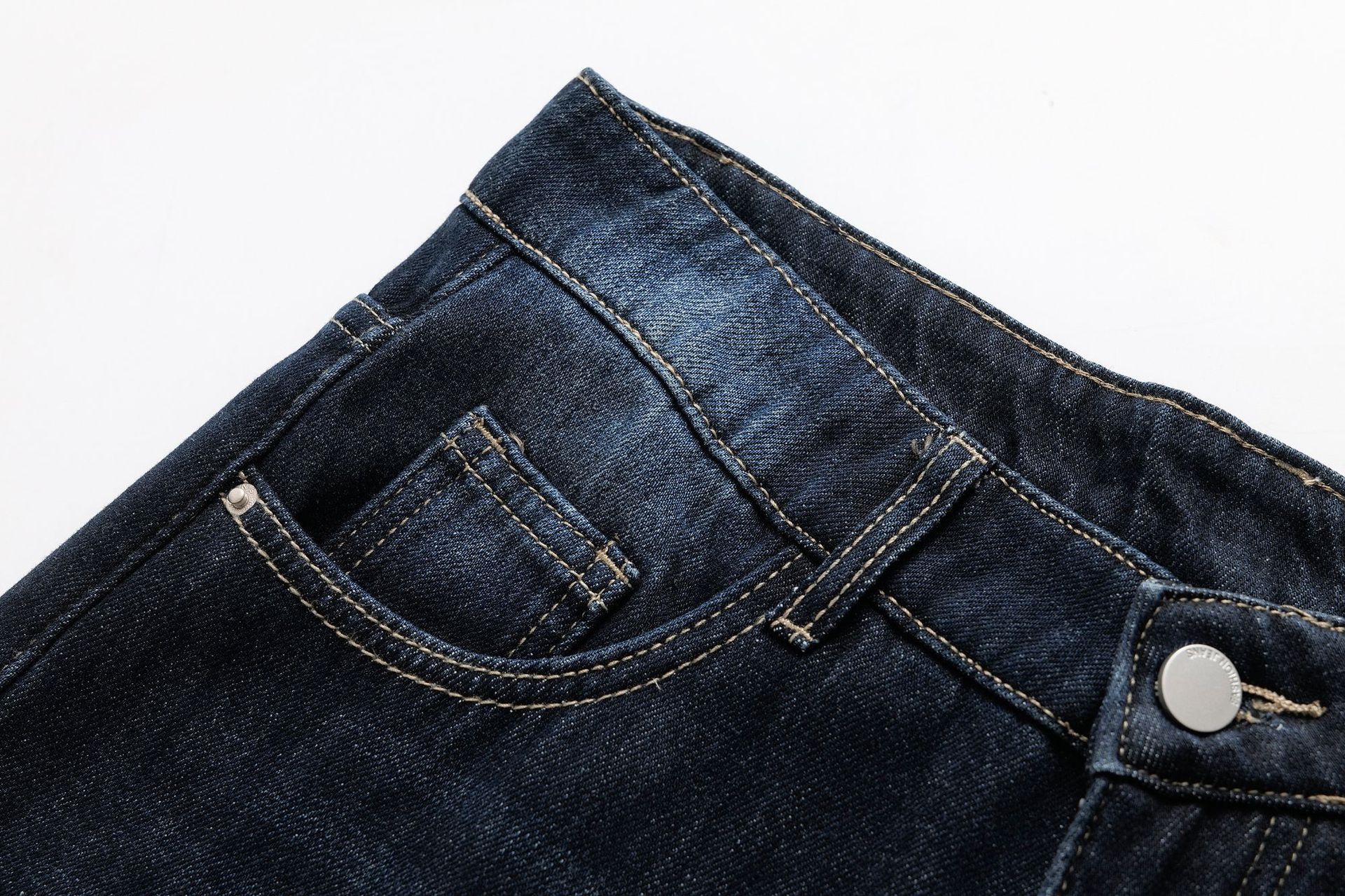 Pantalones pitillo vintage de cinco bolsillos elásticos acogedores