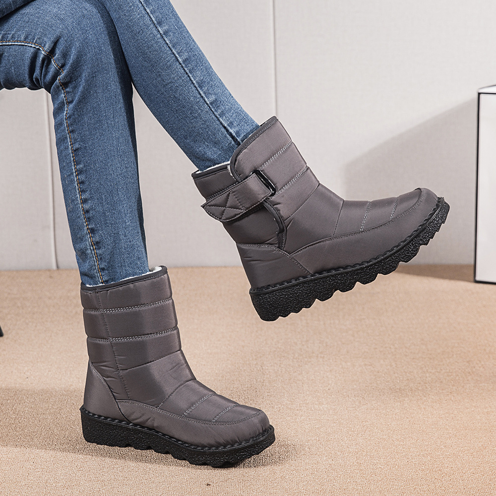 Botas de mujer altas aislantes contra el frío resistentes al agua