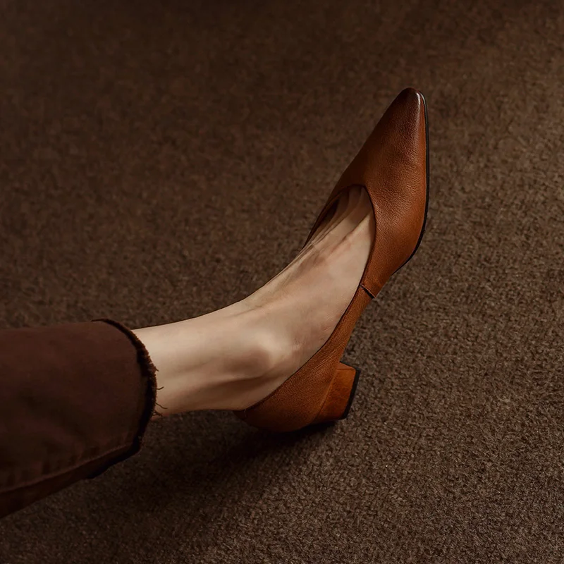 Zapatos de tacón bloque de vestir profesional para uso diario