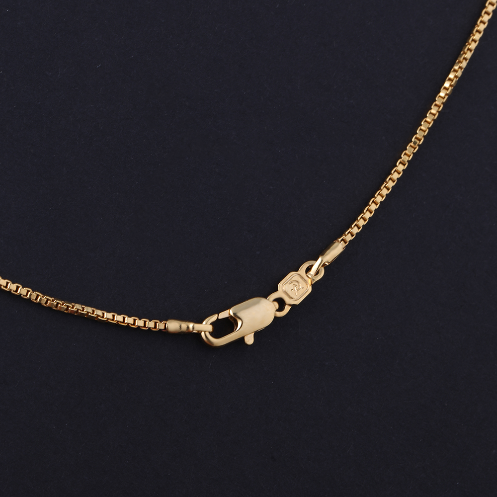 Collar de eslabones urbanos de cristal de forma africana, diseño retro y acabado dorado