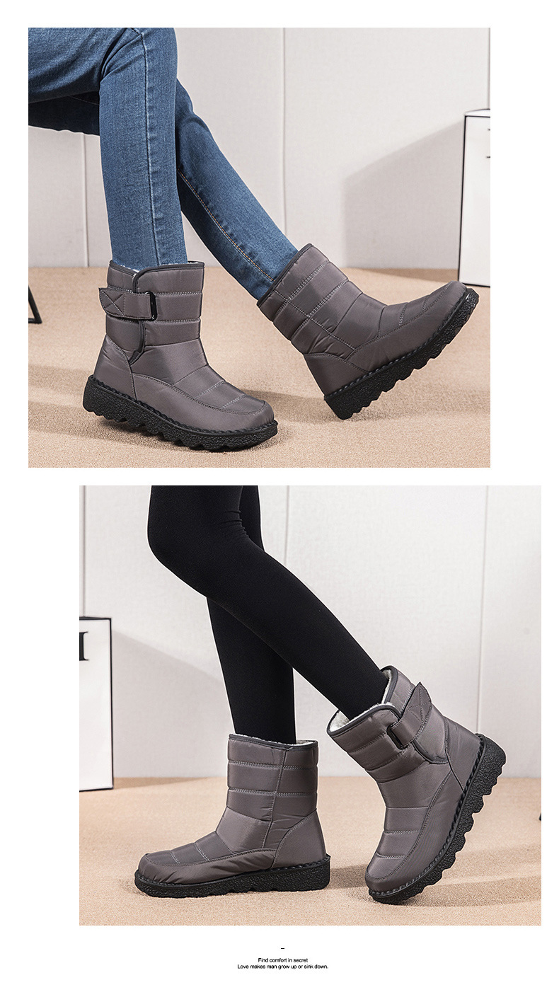 Botas de mujer altas aislantes contra el frío resistentes al agua