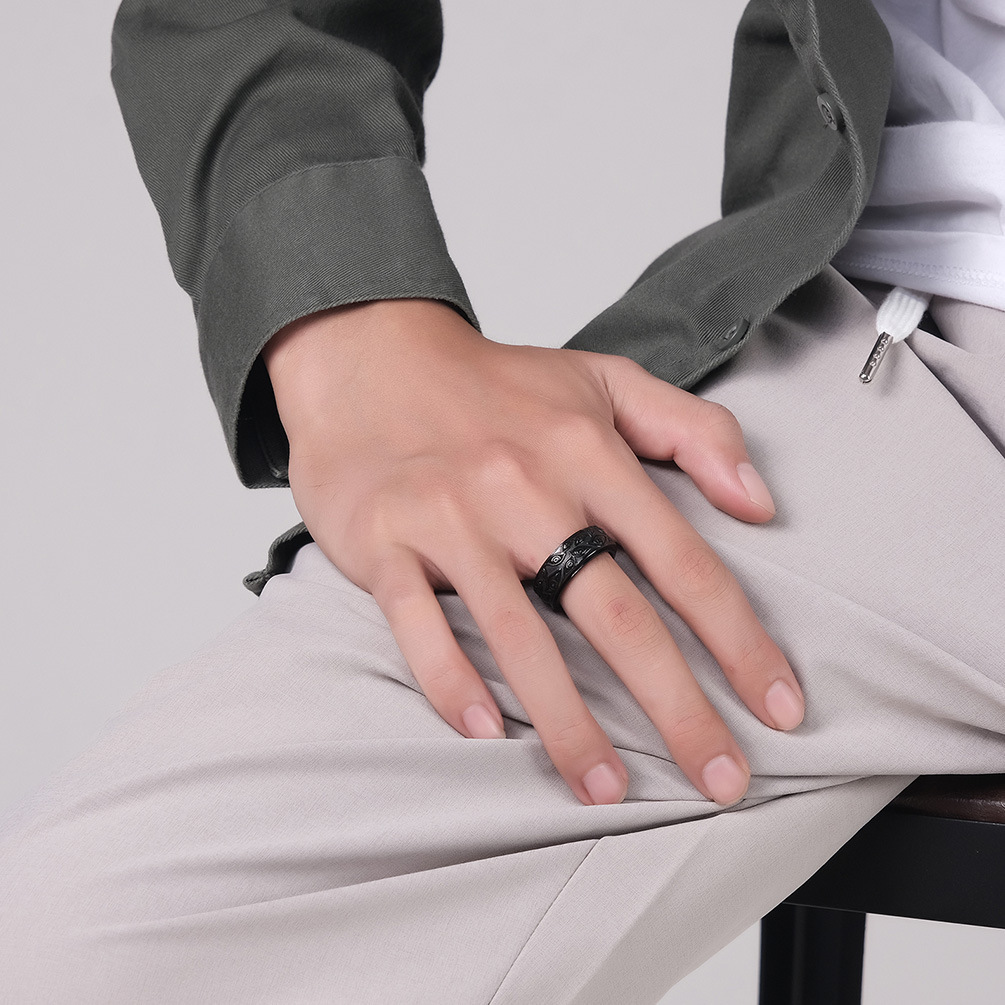 Anillo giratorio óptico unisex