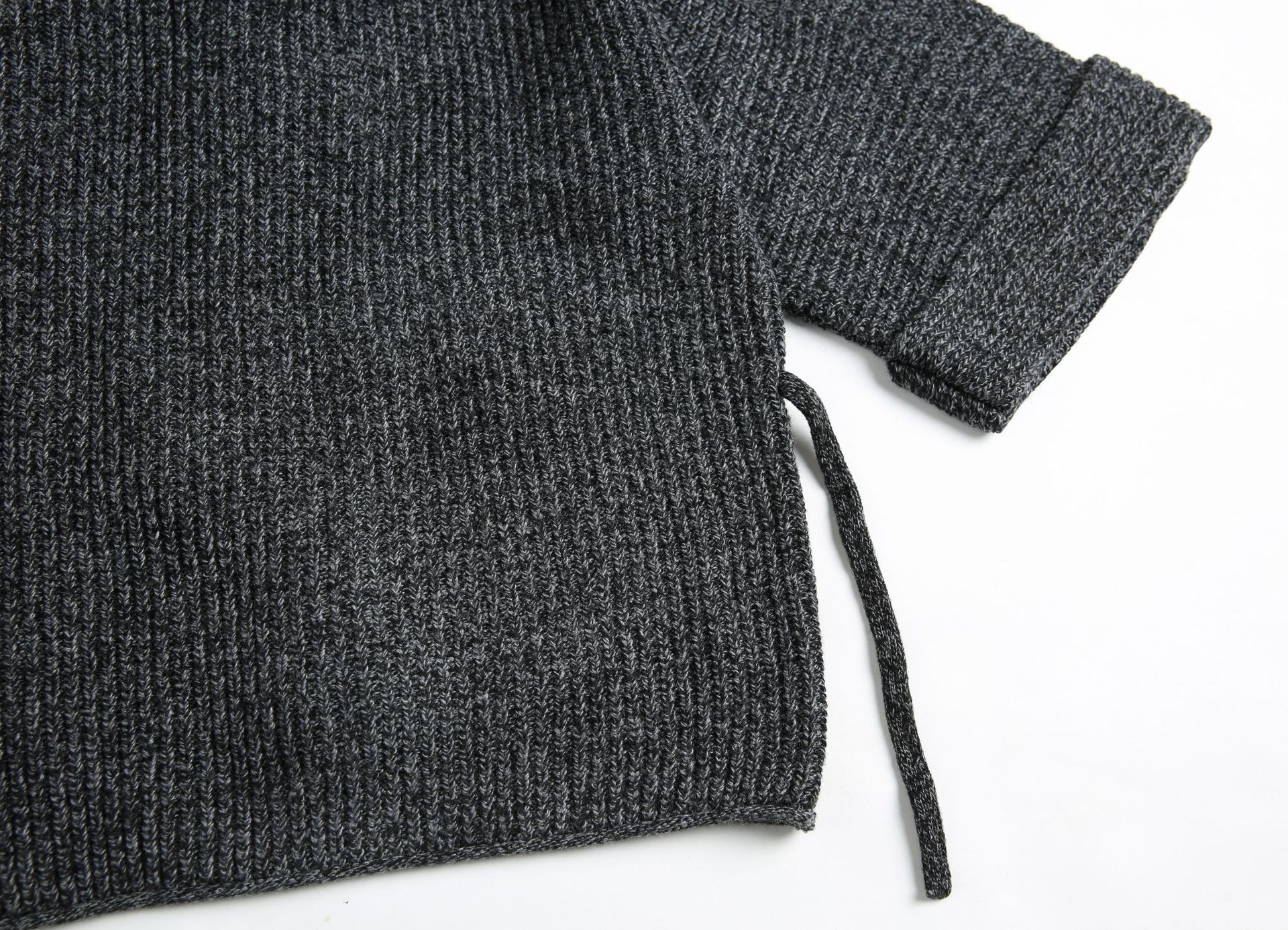 Cardigan de manga dolmán holgado liso de poliéster