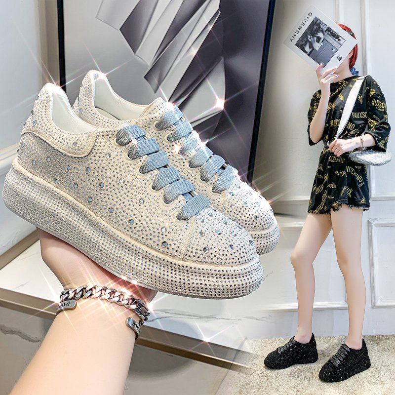 Mujeres zapatillas deportivas de plataforma gruesa con patrón de argyle