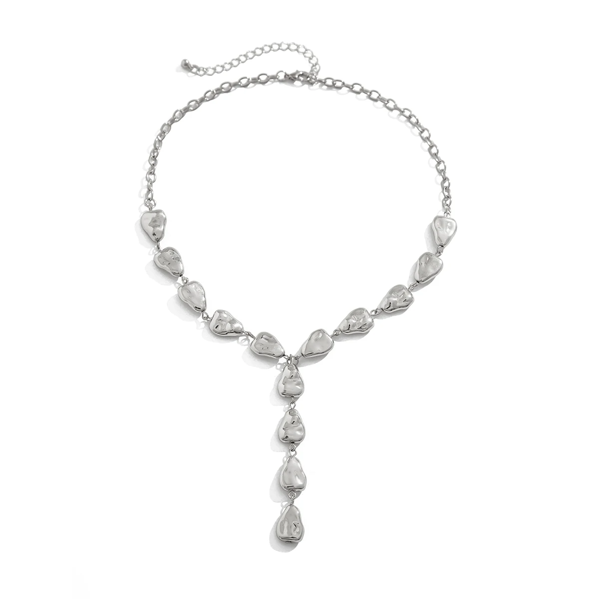 Lariat de resina con personalidad con flecos de gota