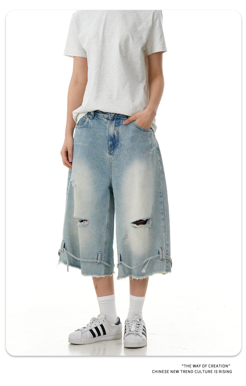 Pantalones retro de algodón de corte clásico