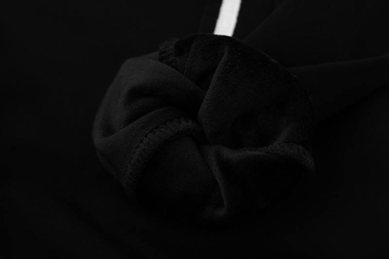 Sudadera con capucha holgada de algodón a rayas para hombre