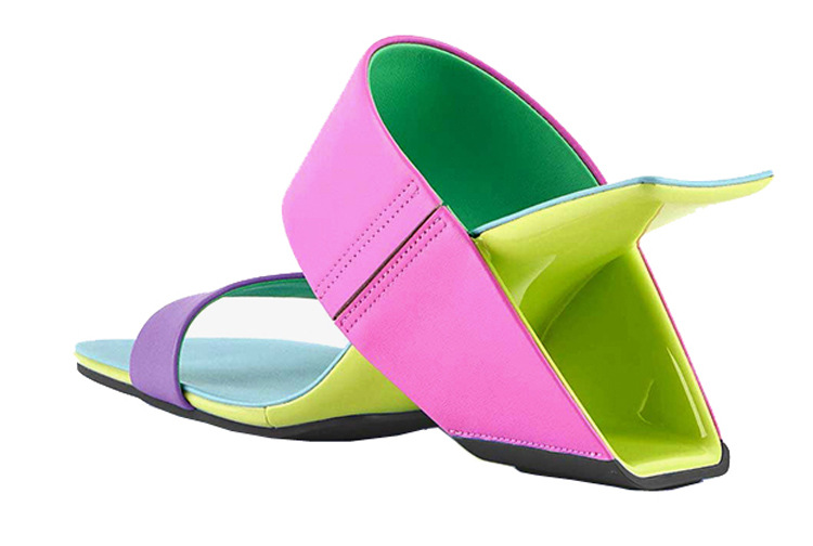 Pantuflas para mujer con bloque delantero de caja
