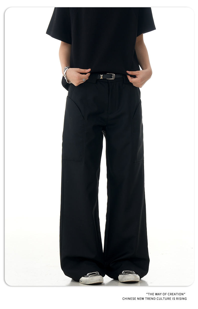 Pantalones de oficina holgados unisex
