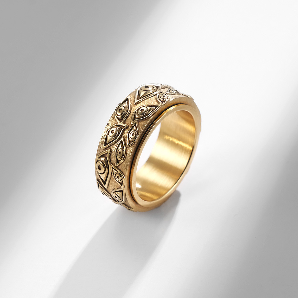 Anillo giratorio óptico unisex
