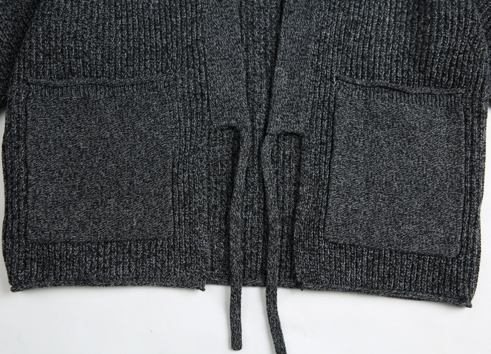 Cardigan de manga dolmán holgado liso de poliéster