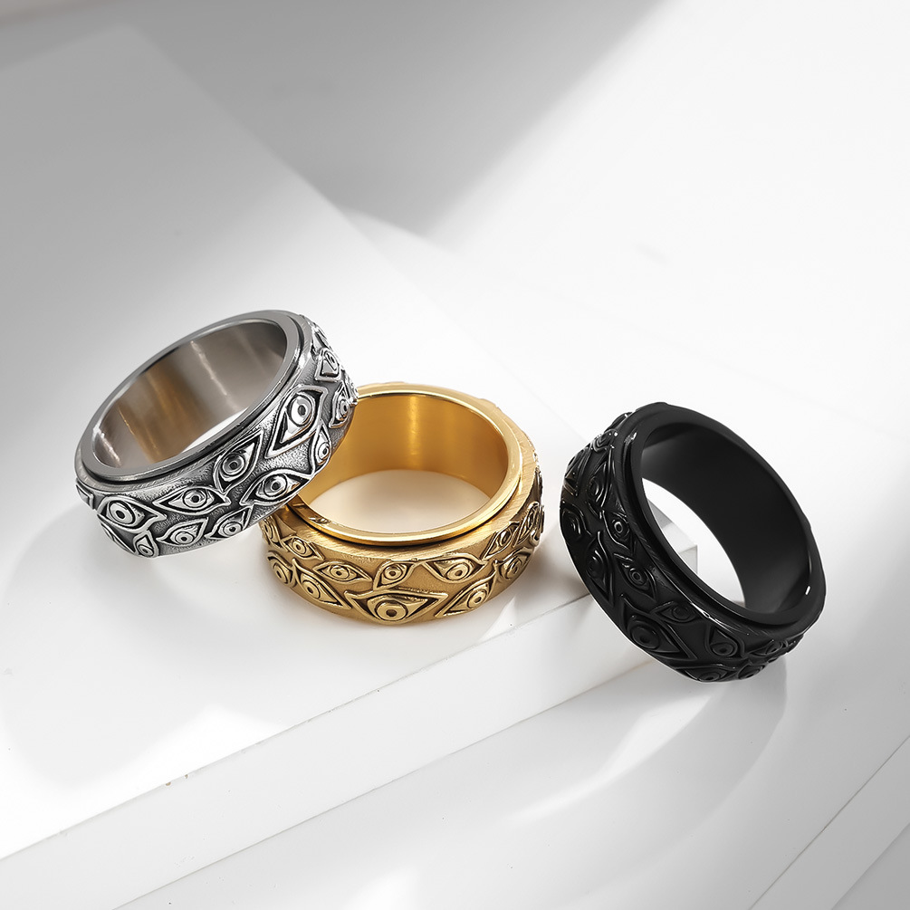 Anillo giratorio óptico unisex