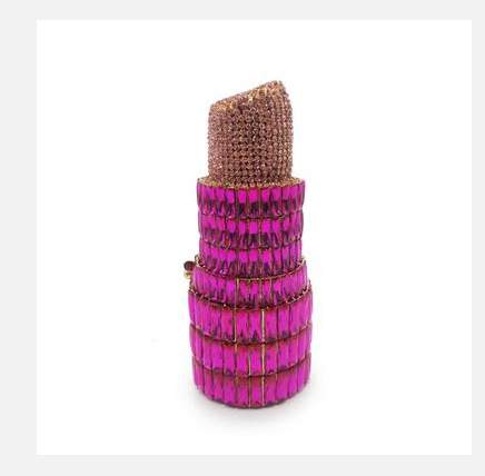 Estuche de lentejuelas en forma de tubo de labial