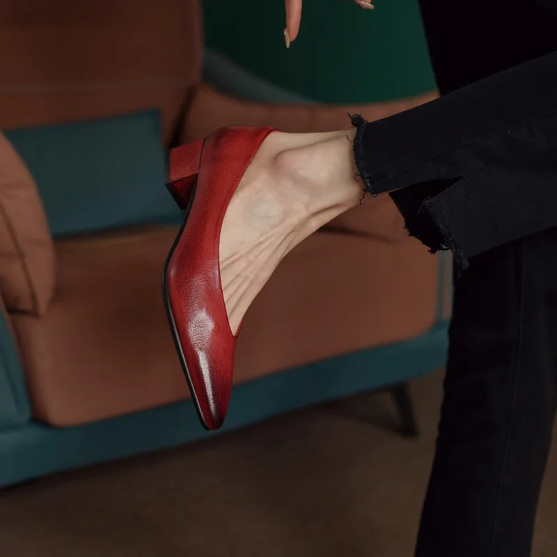 Zapatos de tacón bloque de vestir profesional para uso diario