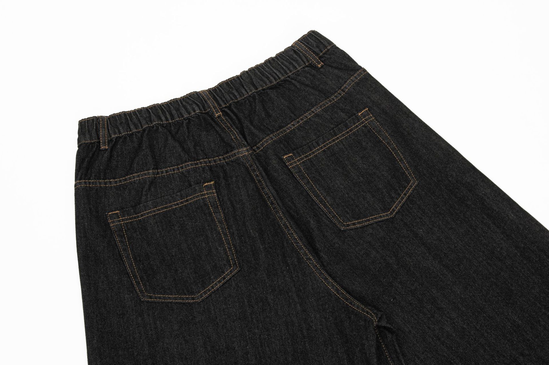 Jeans anchos urbanos retro desgastados para hombres