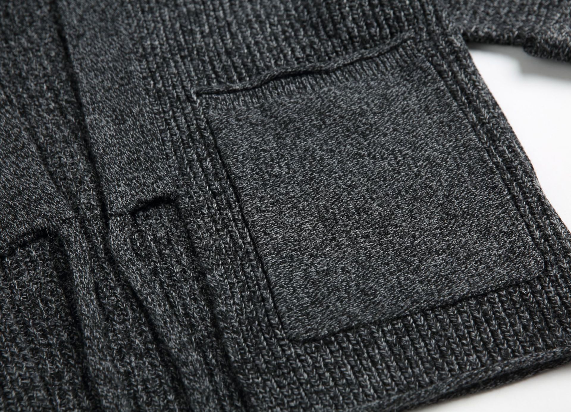 Cardigan de manga dolmán holgado liso de poliéster