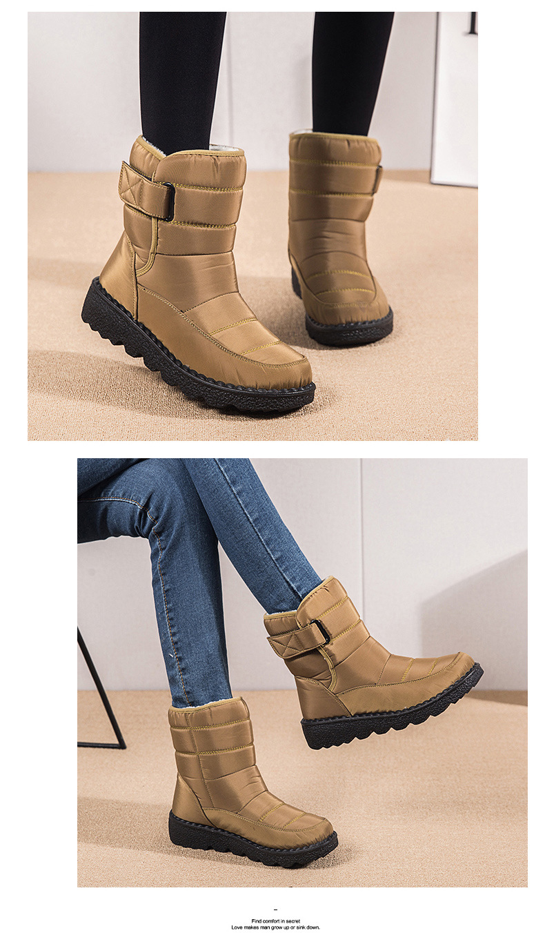 Botas de mujer altas aislantes contra el frío resistentes al agua