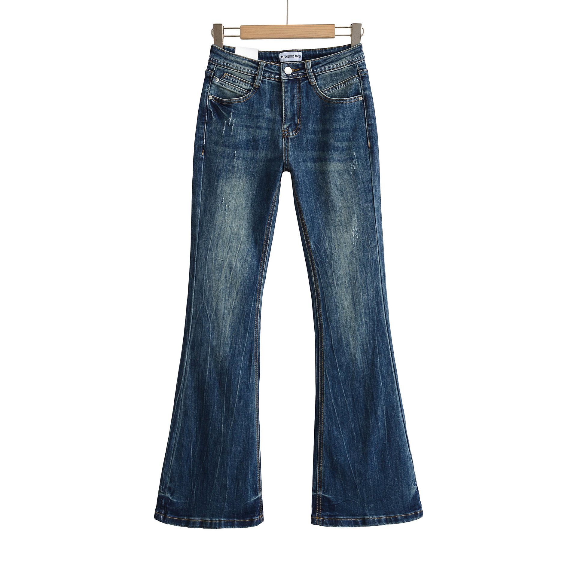 Pantalones skinny retro de cintura alta para niños