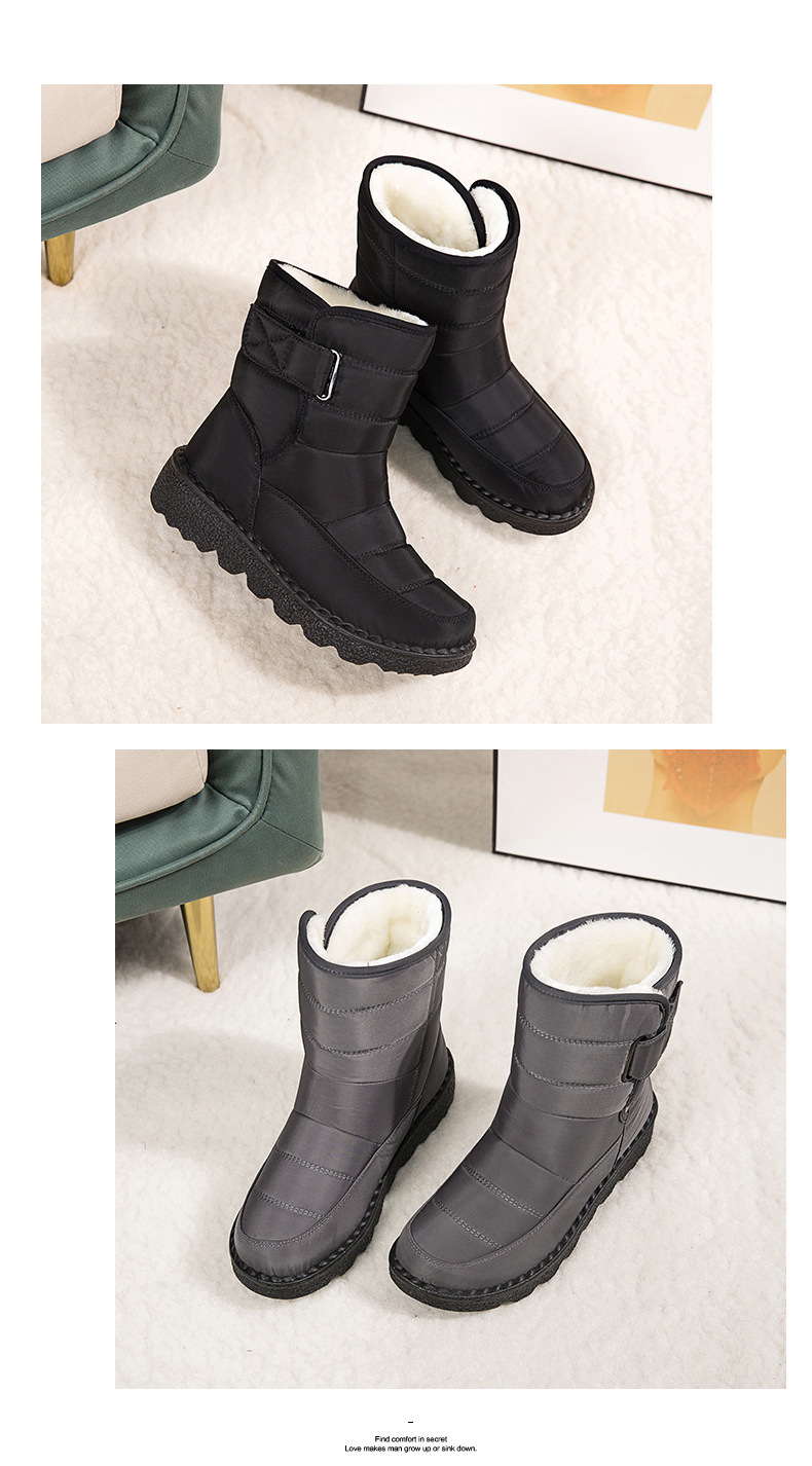 Botas de mujer altas aislantes contra el frío resistentes al agua