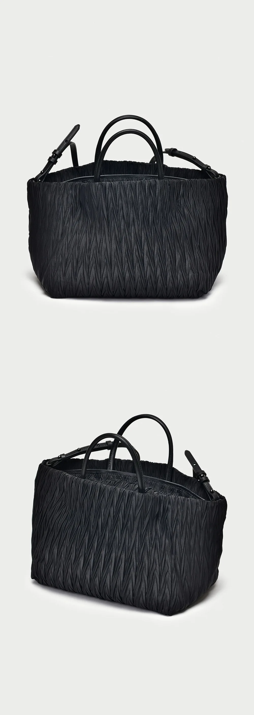 Bolso tote de nailon oversize para mujeres