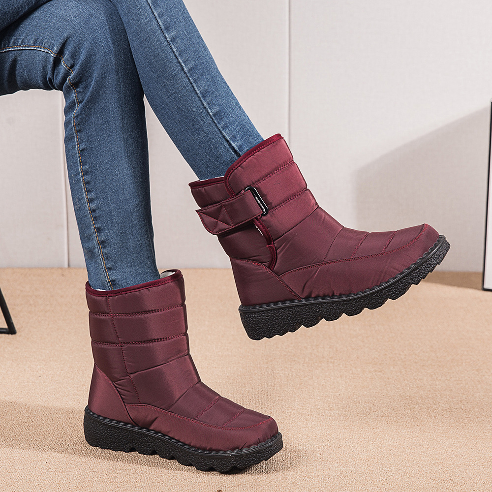 Botas de mujer altas aislantes contra el frío resistentes al agua