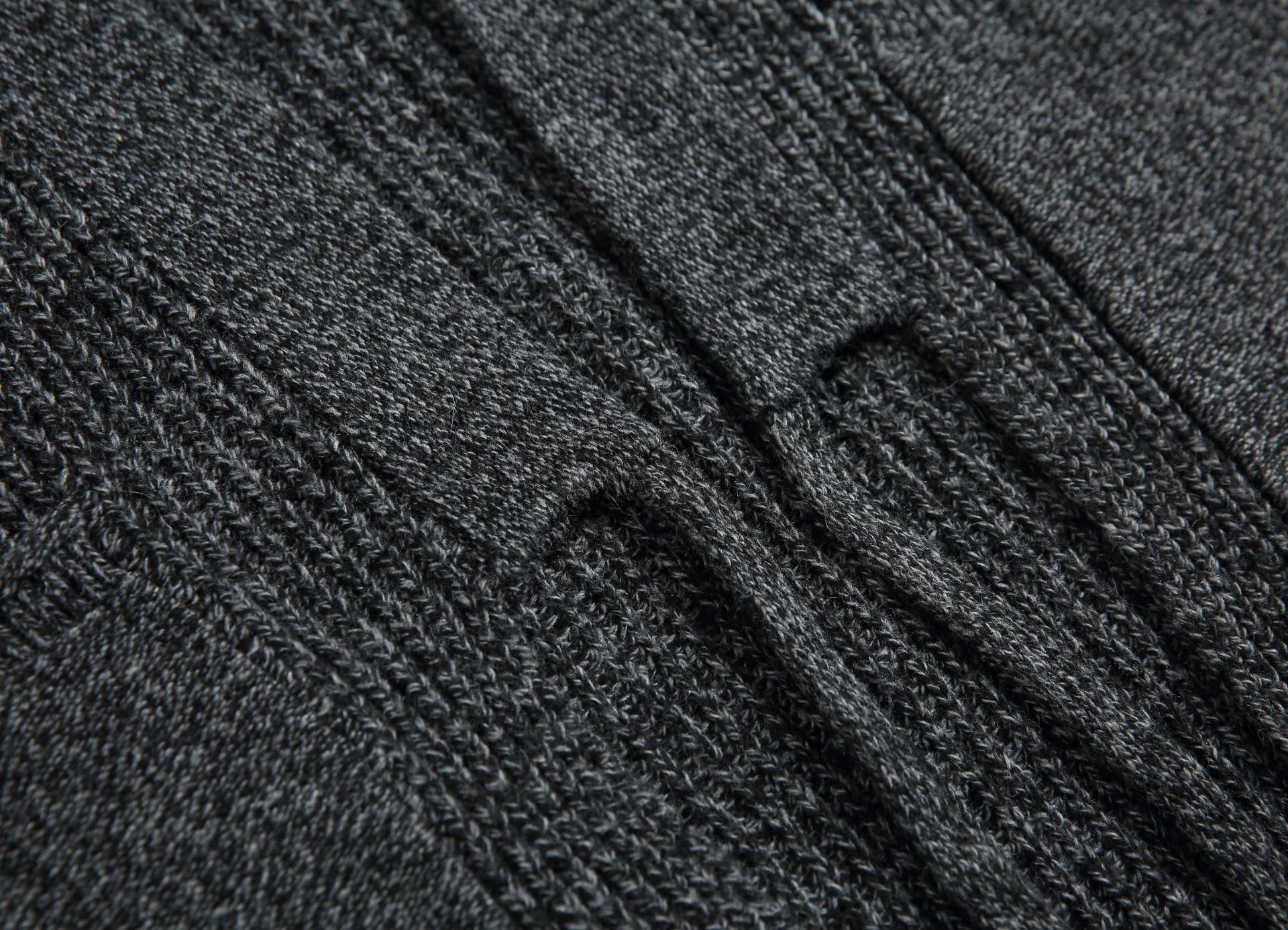 Cardigan de manga dolmán holgado liso de poliéster