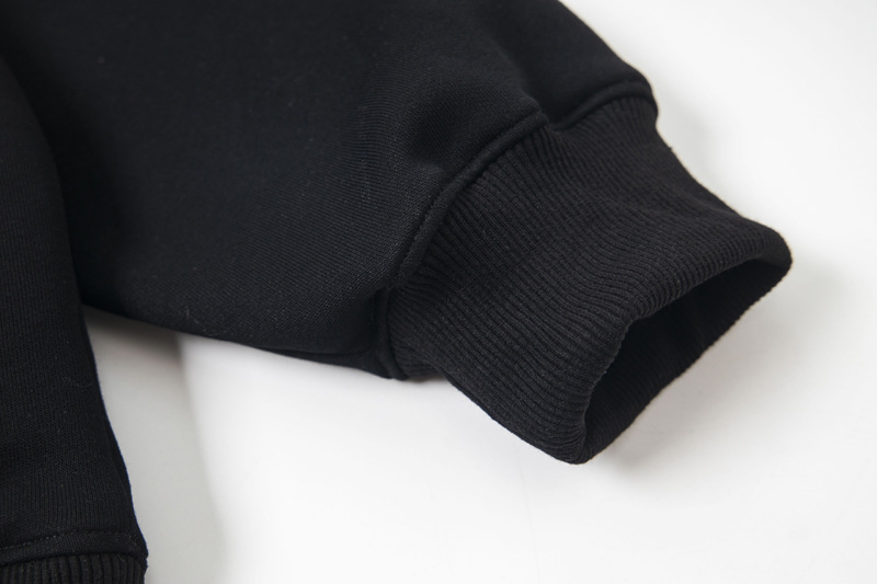 Sudadera con capucha oversized de algodón con letras bordadas utilitaria