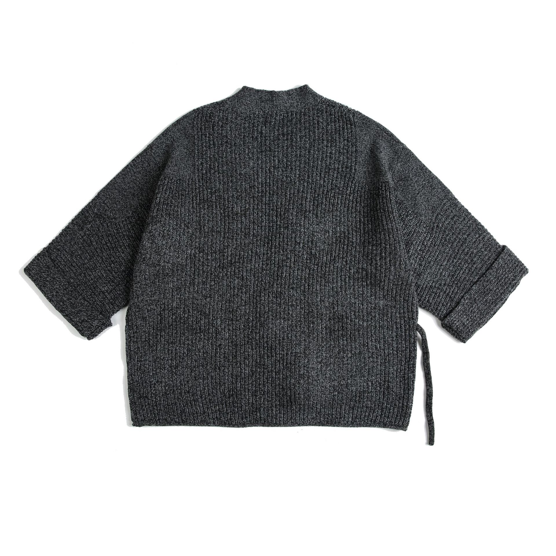 Cardigan de manga dolmán holgado liso de poliéster