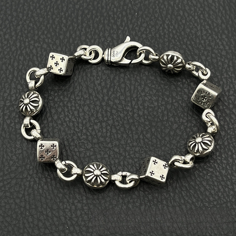 Pulsera unisex retro de cobre con múltiples motivos