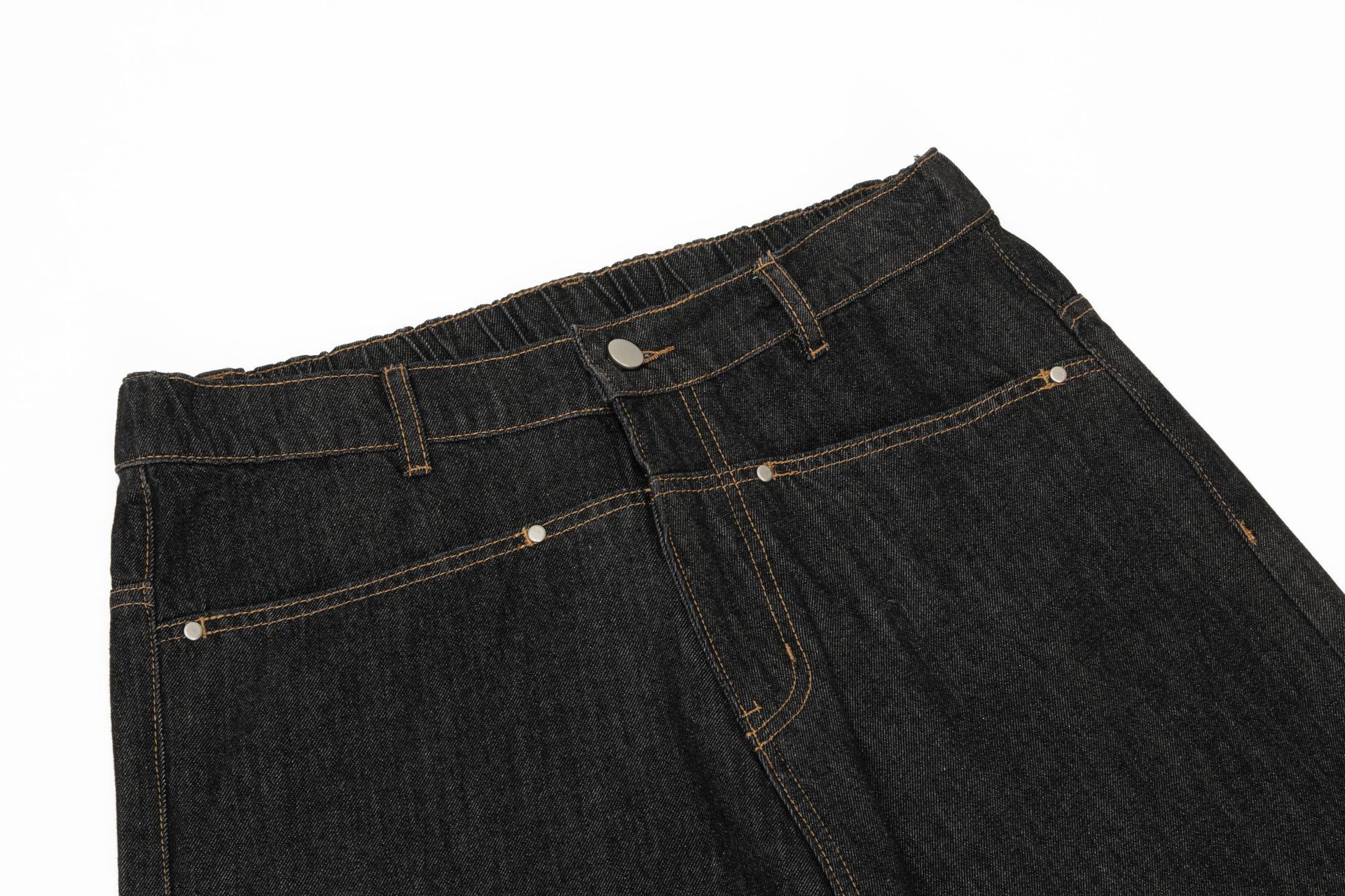 Jeans anchos urbanos retro desgastados para hombres