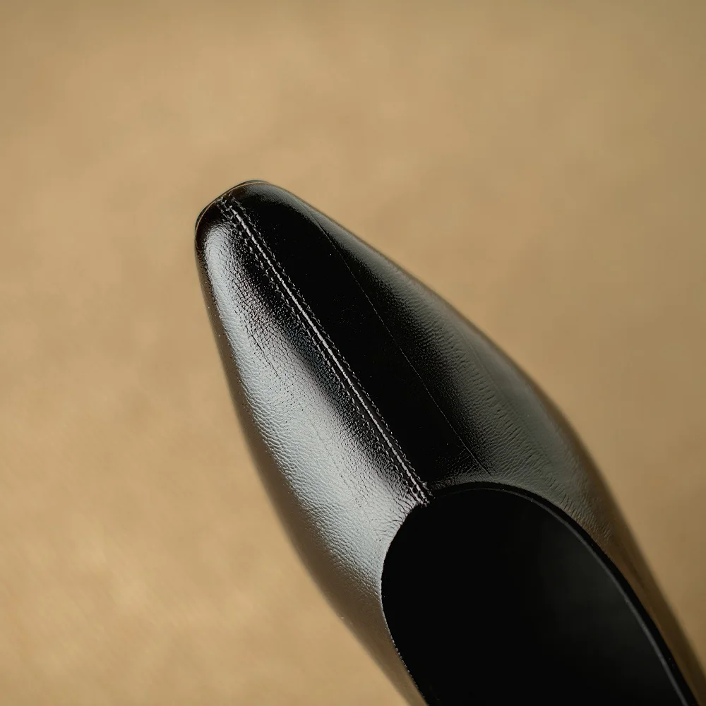 Zapato de salón clásico de piel de oveja para mujer